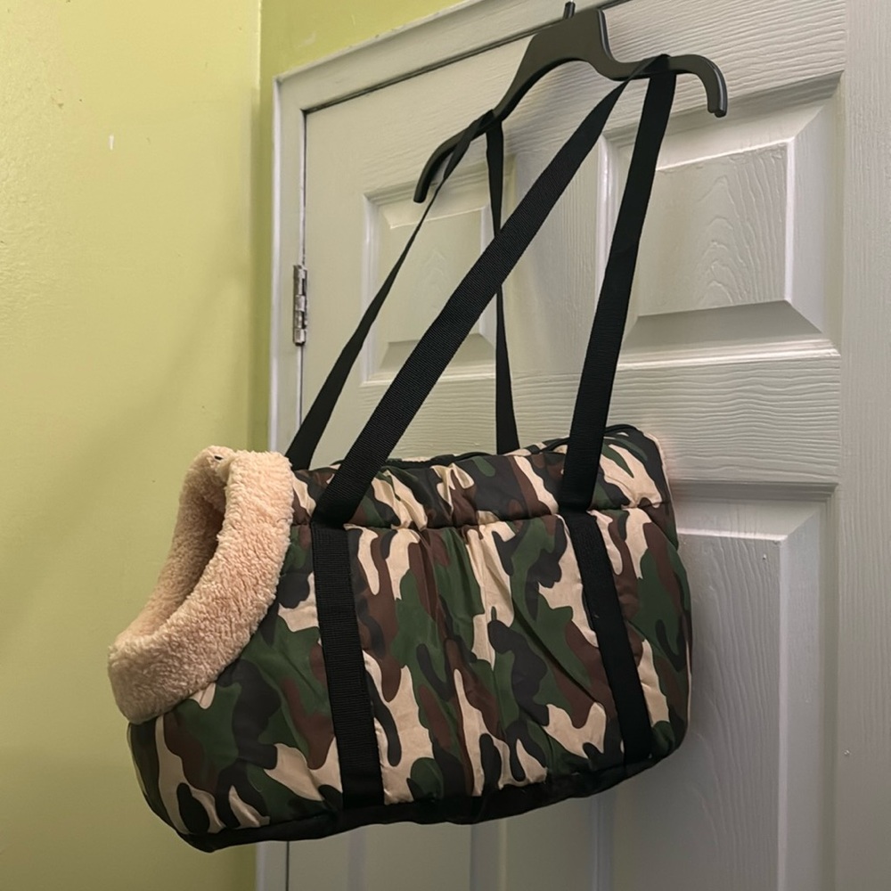 Packable Pet Carrier Plush Bag for small dogs/cats size Medium
